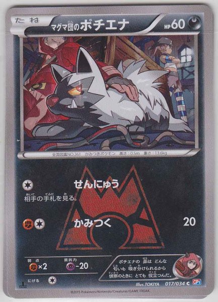 Photo1: Team Magma's Poochyena 017/034 CP1 1st (1)