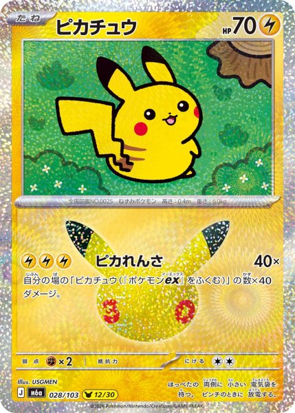Photo1: Pikachu 028/103 M6a (1)