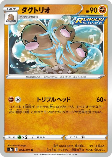 Photo1: Dugtrio 034/070 S5a (1)