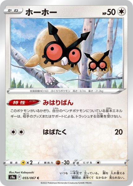 Photo1: Hoothoot 055/067 S9a (1)