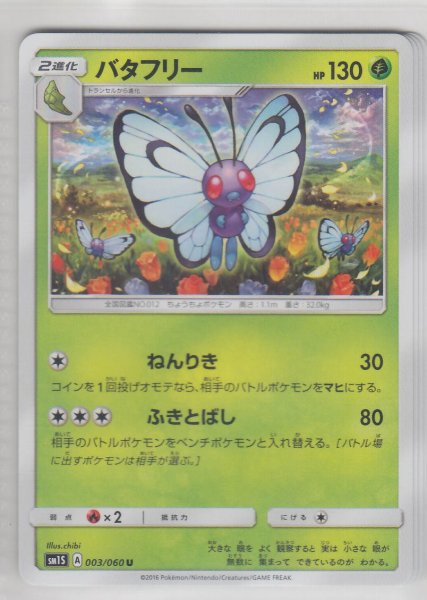 Photo1: Butterfree 003/060 SM1S (1)