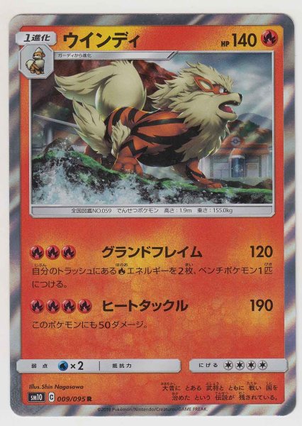 Photo1: Arcanine 009/095 SM10 (1)