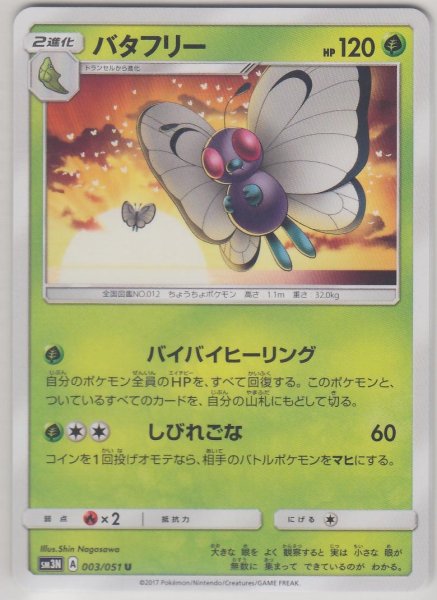 Photo1: Butterfree 003/051 SM3N (1)