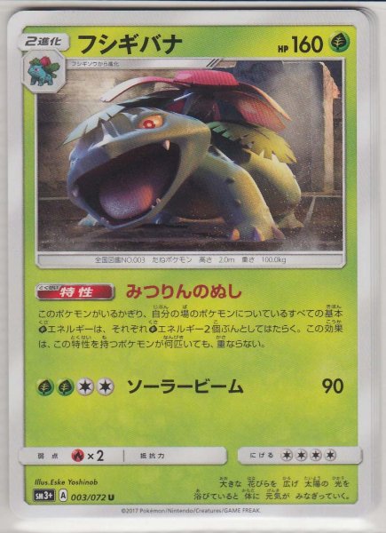 Photo1: Venusaur 003/072 SM3+ (1)