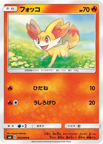 Photo1: Fennekin 012/094 SM6 (1)