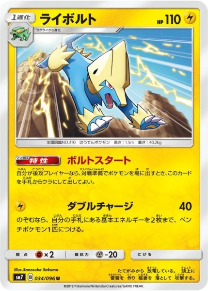 Photo1: Manectric 034/096 SM7 (1)