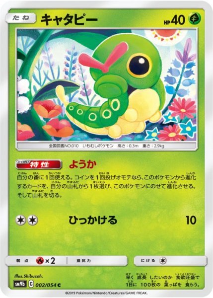 Photo1: Caterpie 002/054 SM9b (1)