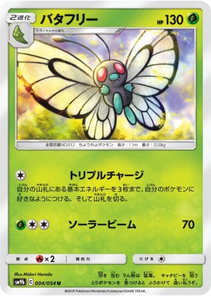 Photo1: Butterfree 004/054 SM9b (1)