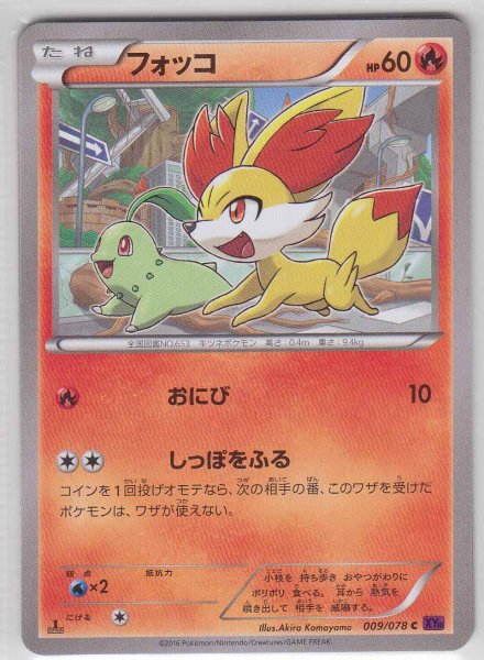 Photo1: Fennekin 009/078 XY10 1st (1)