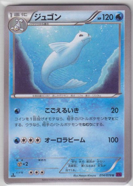 Photo1: Dewgong 014/078 XY10 1st (1)