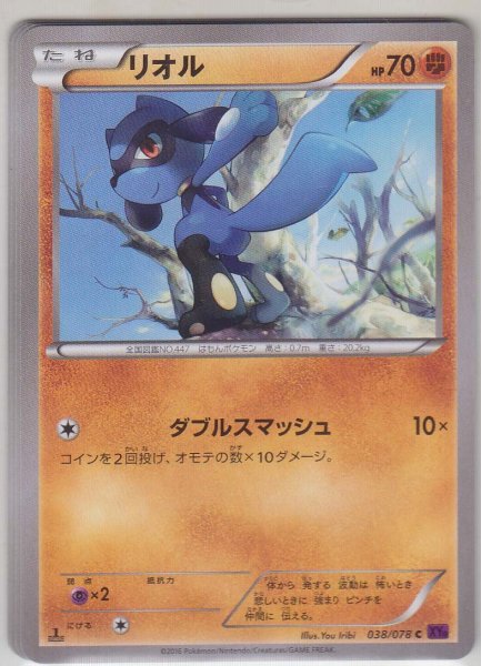 Photo1: Riolu 038/078 XY10 1st (1)