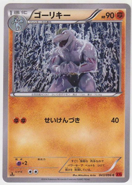 Photo1: Machoke 043/096 XY3 1st (1)