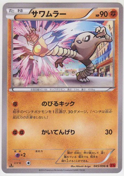 Photo1: Hitmonlee 045/096 XY3 1st (1)