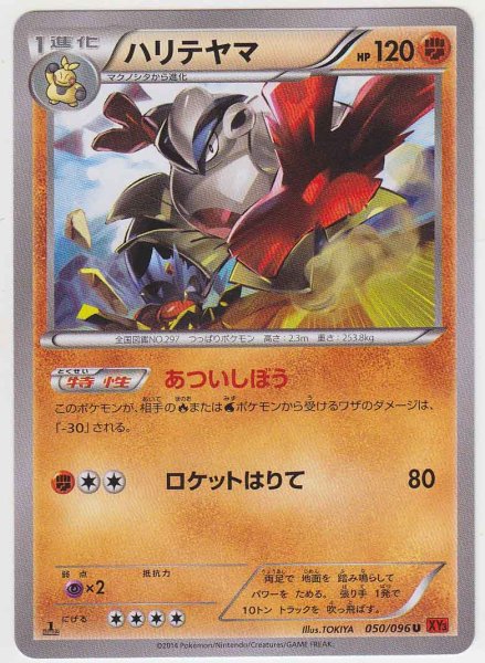 Photo1: Hariyama 050/096 XY3 1st (1)