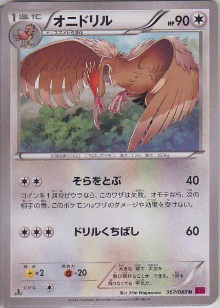 Photo1: Fearow 067/088 XY4 1st (1)