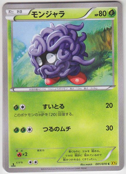 Photo1: Tangela 001/070 XY5 1st   (1)