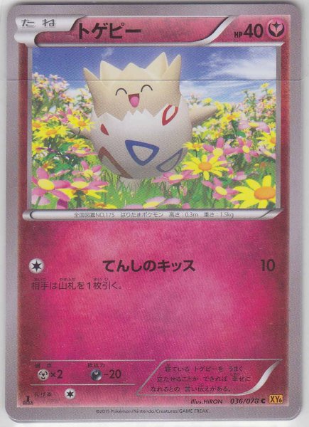 Photo1: Togepi 036/078 XY6 1st (1)