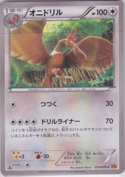 Photo1: Fearow 053/078 XY6 1st (1)