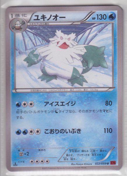 Photo1: Abomasnow 022/059 XY8 1st   (1)