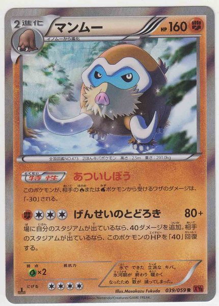 Photo1: Mamoswine 039/059 XY8 1st   (1)